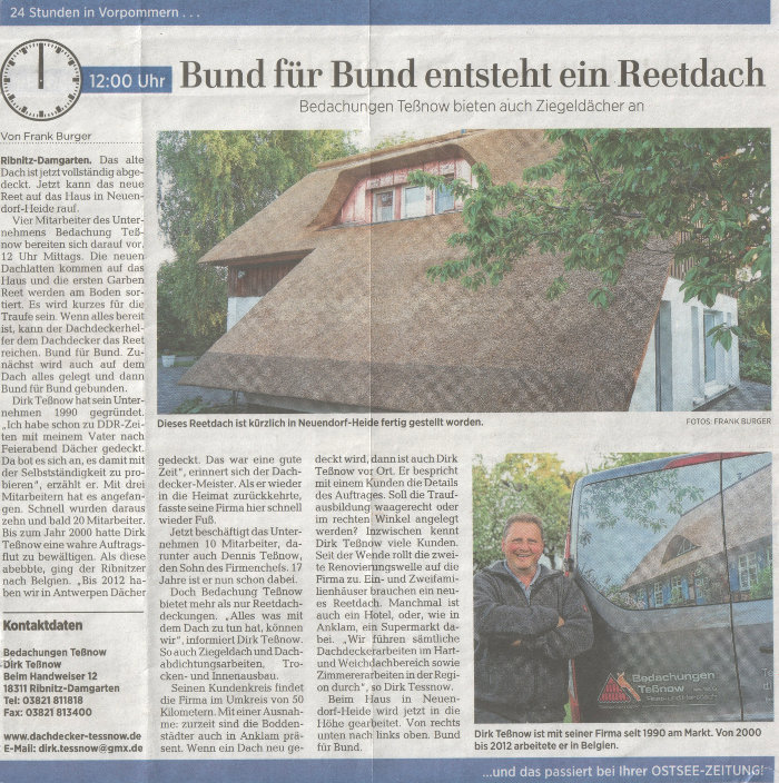 Ostsee-Zeitung vom 25. Mai 2018