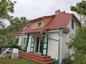 Doppelhaushälfte Dachziegel Rubin 13 V kupferrot